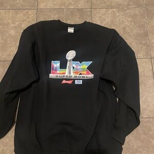 Budweiser Black Super Bowl LIX Crewneck Sweater
